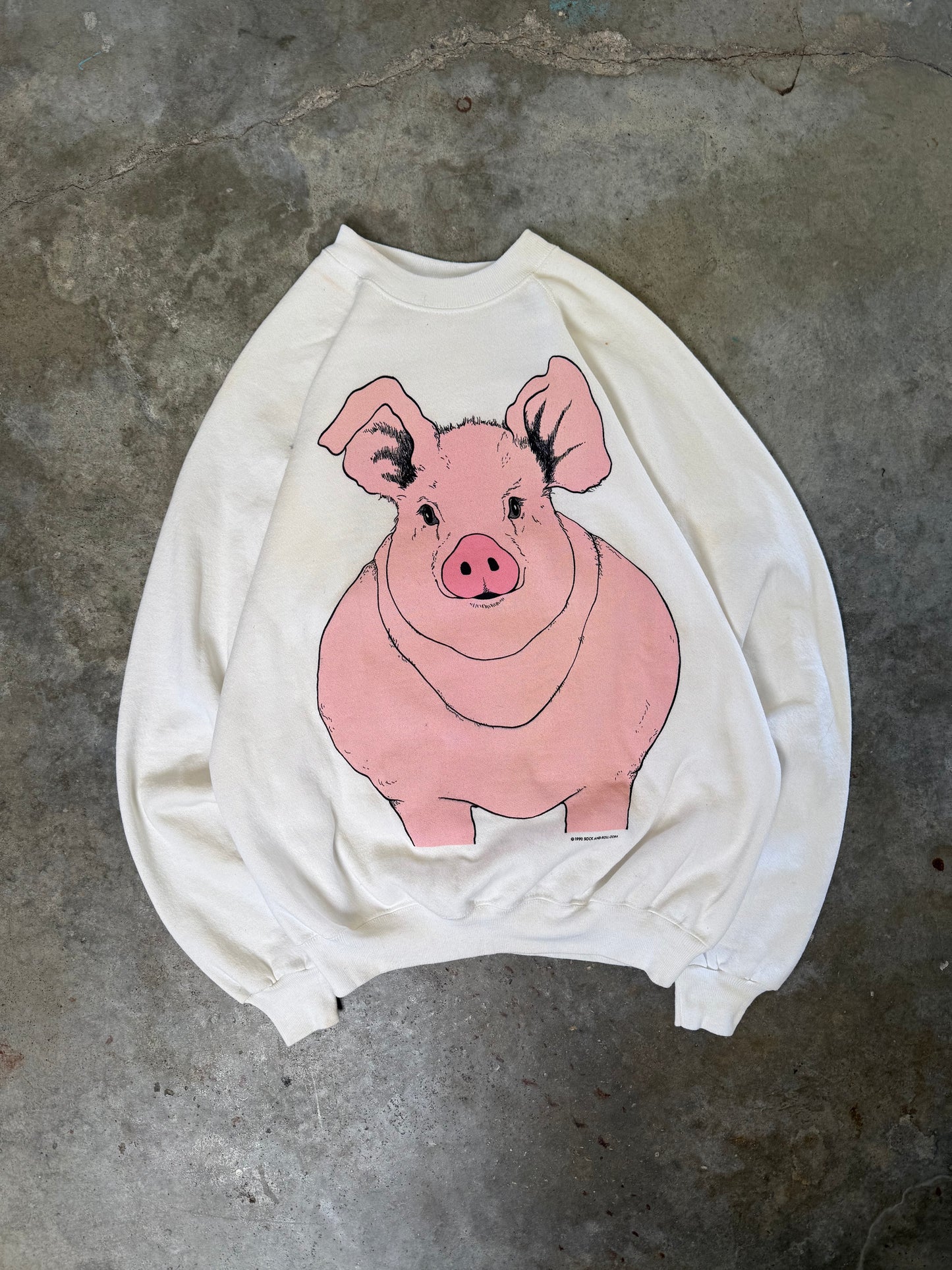 (XL) 1990 Pig Sweatshirt