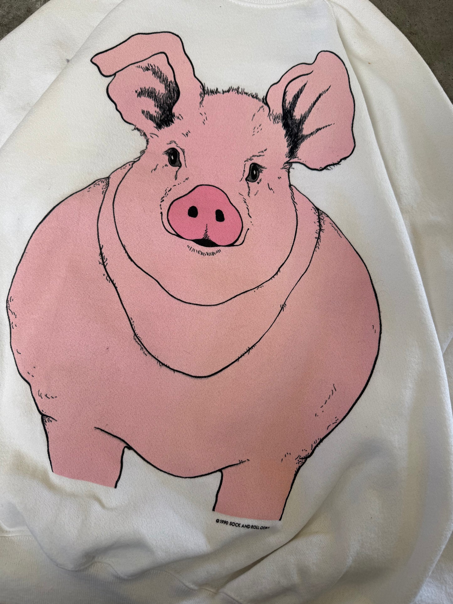 (XL) 1990 Pig Sweatshirt