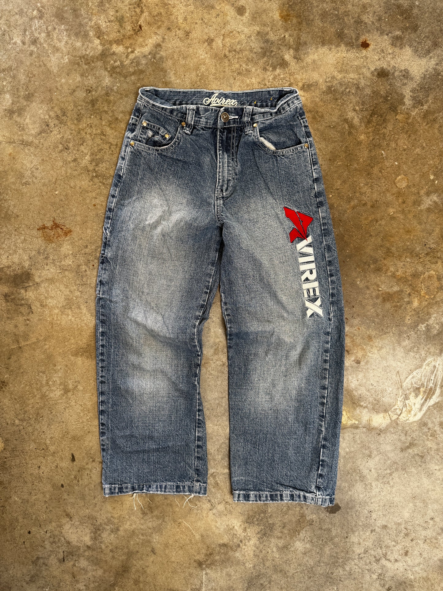 (10) Avirex Denim Baggy Jeans