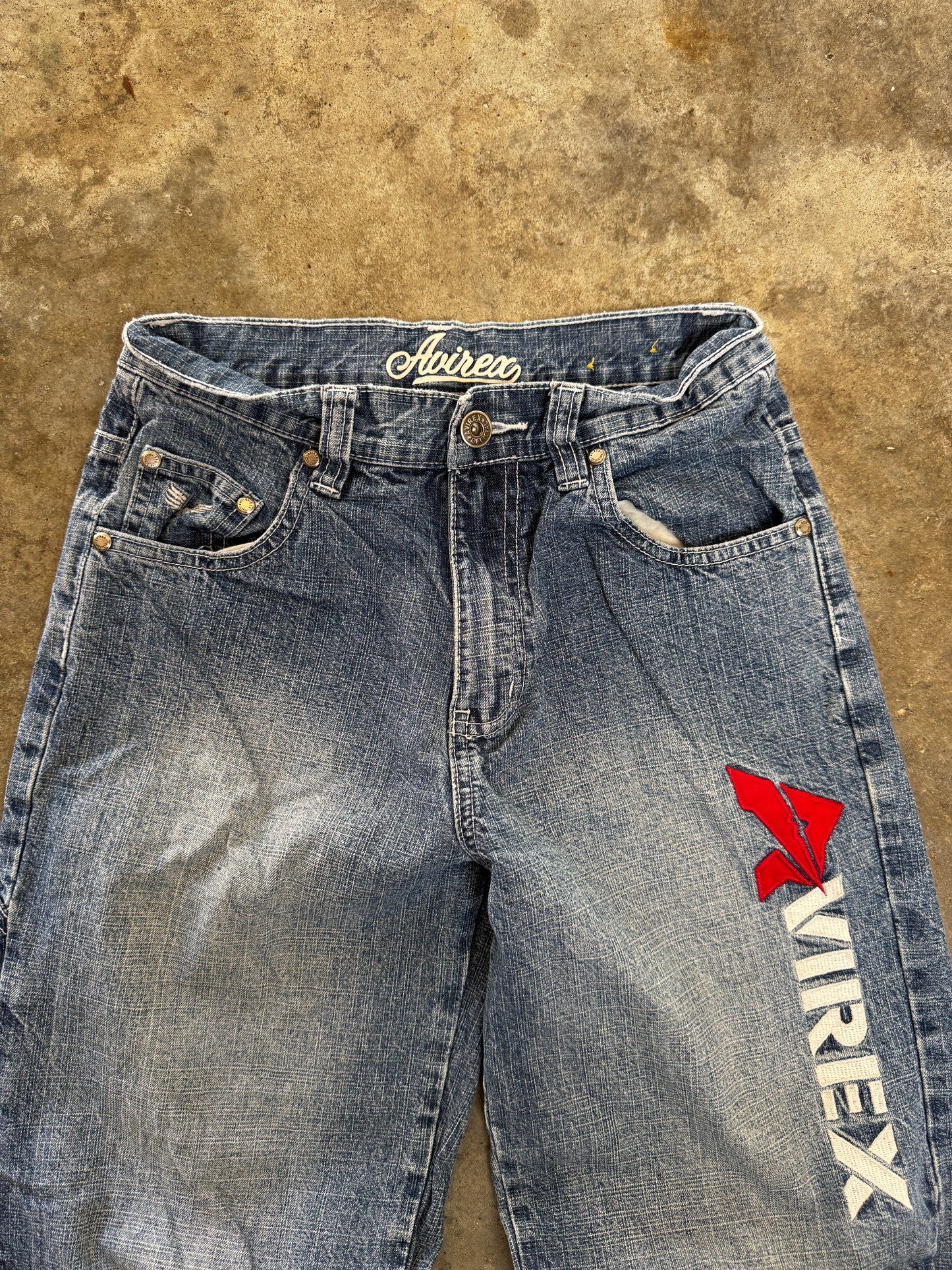 (10) Avirex Denim Baggy Jeans