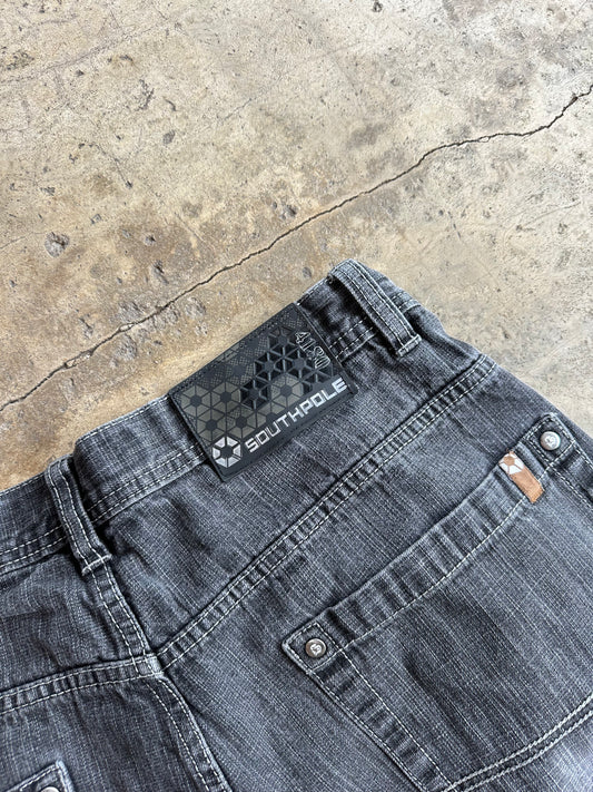 (36) 00s Y2K SouthPole Baggy Dark-Wash Jorts