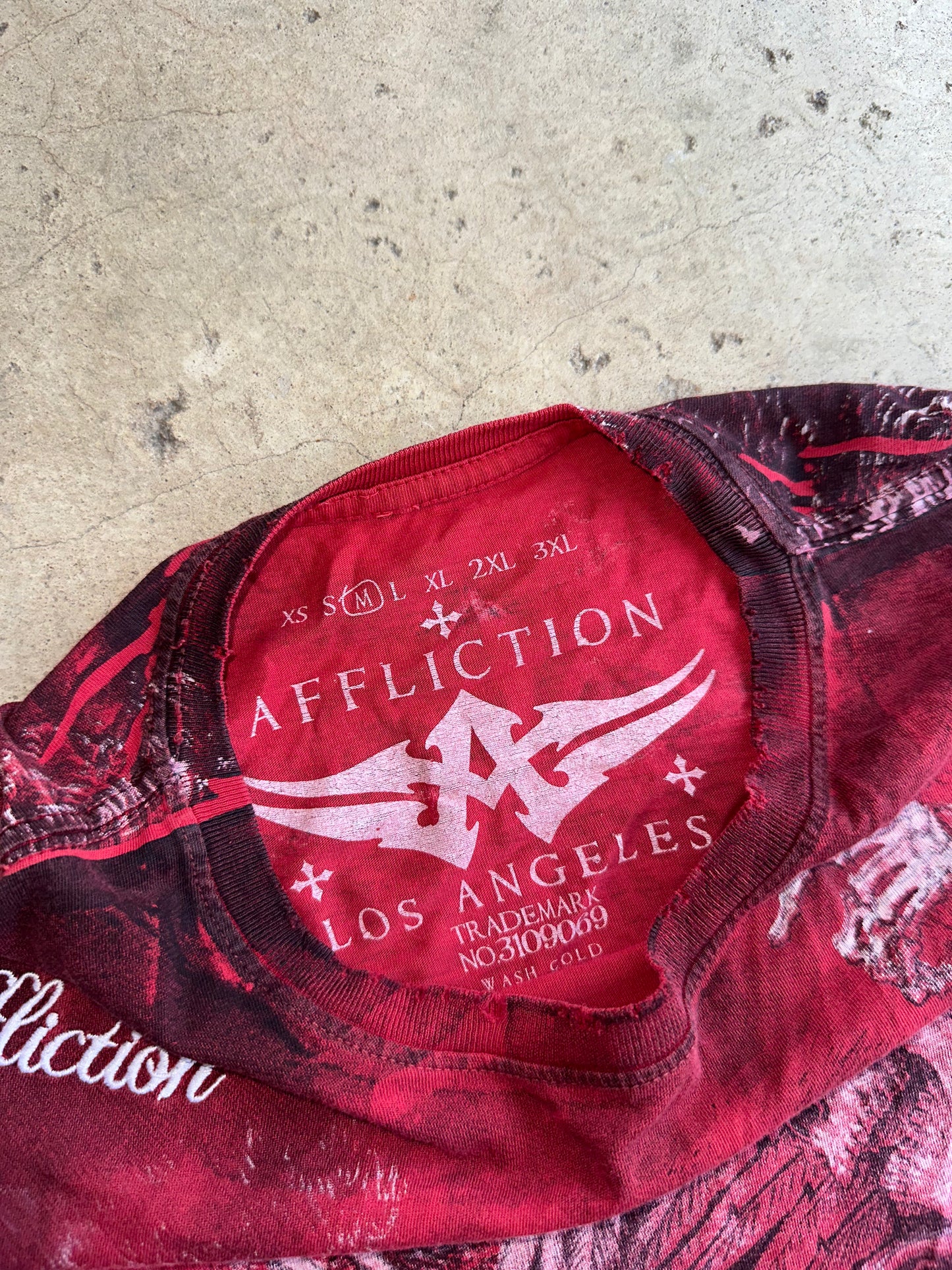 (M) 00s Y2K Affliction AOP Tee