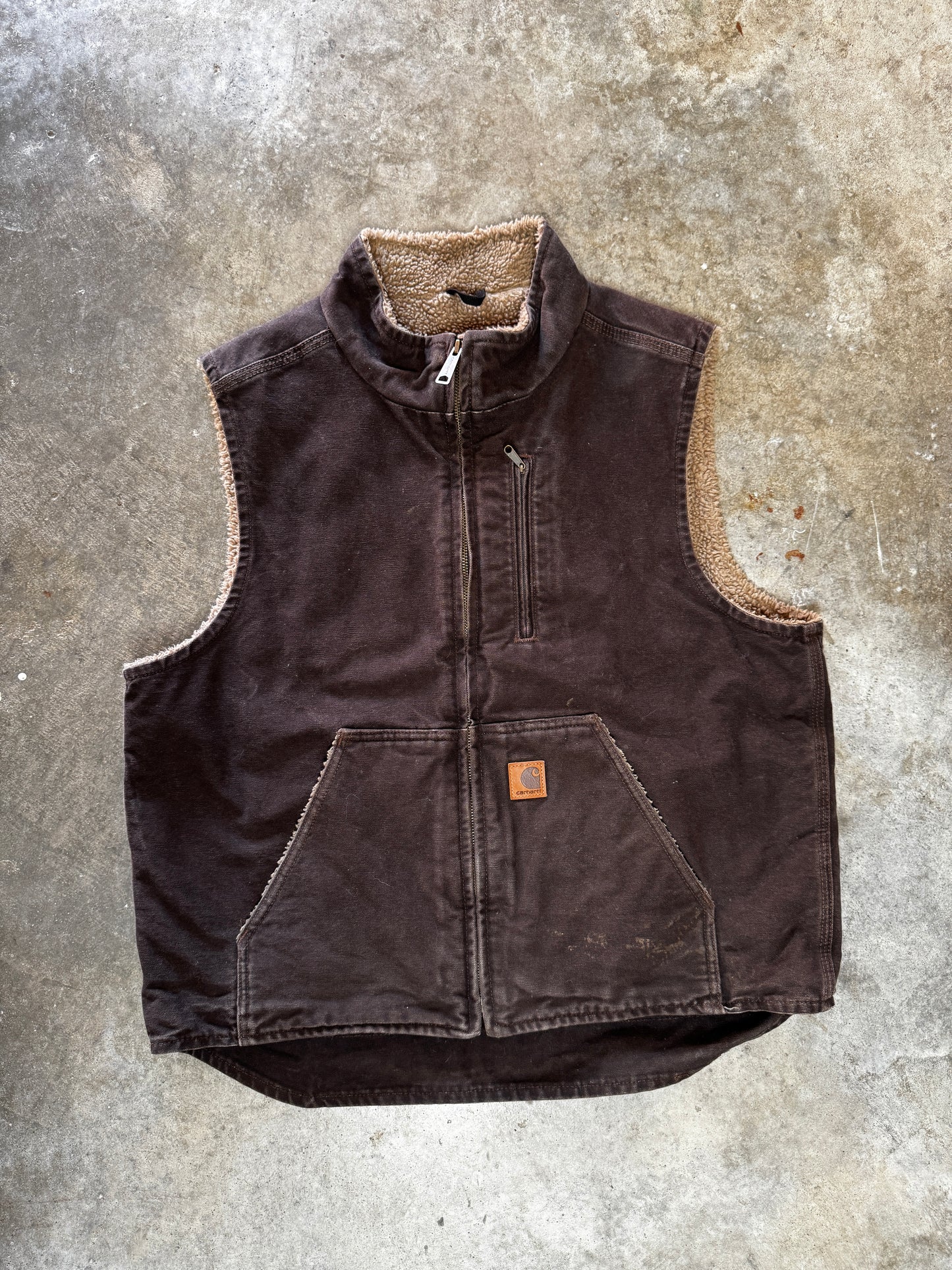(L) Vintage Carhartt Sherpa-Lined Vest