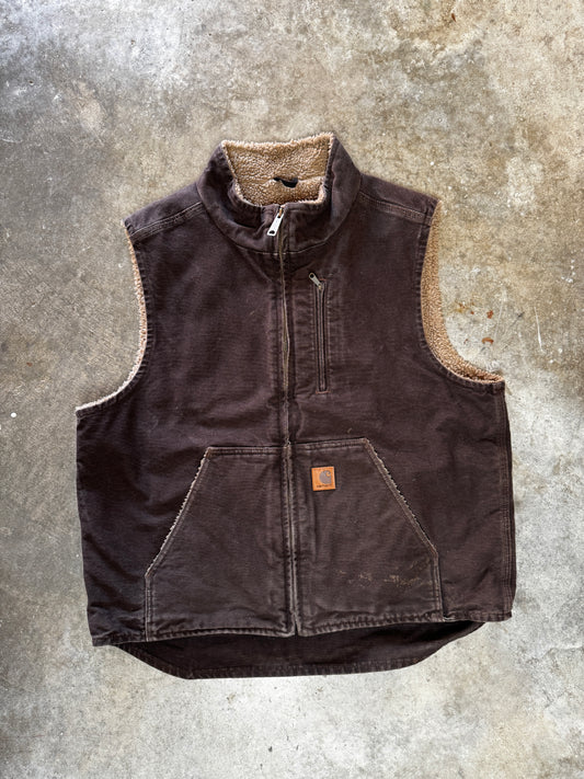 (L) Vintage Carhartt Sherpa-Lined Vest