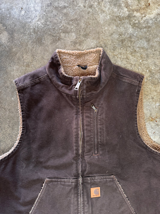 (L) Vintage Carhartt Sherpa-Lined Vest