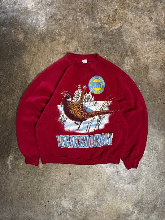(L) Vintage Wildlife Pheasant Sweatshirt