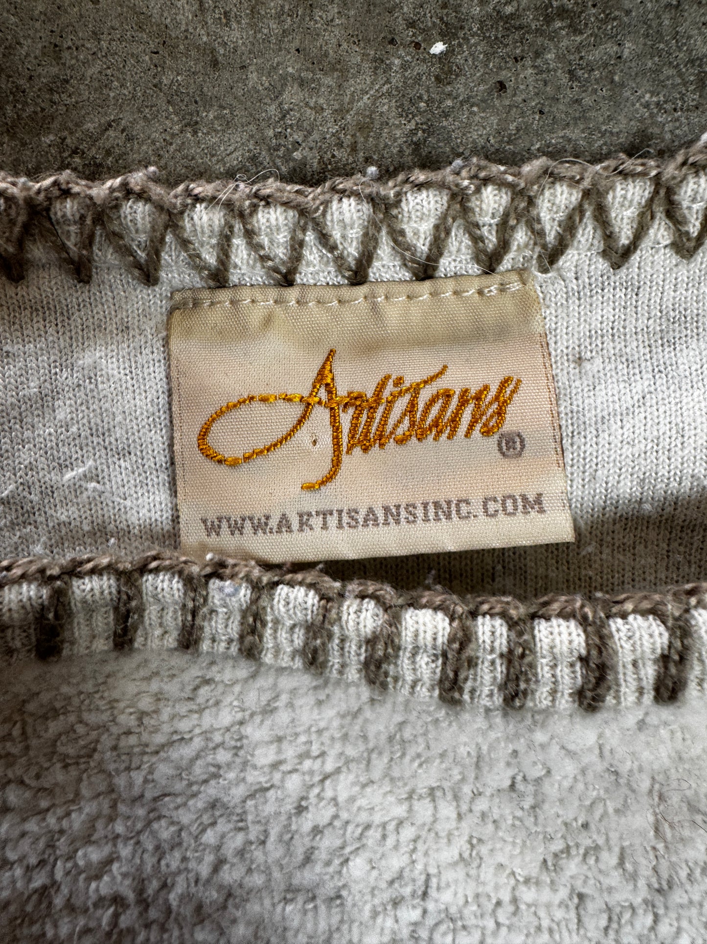 (L) Vintage Horses Sherpa Wrap-Around Sweatshirt