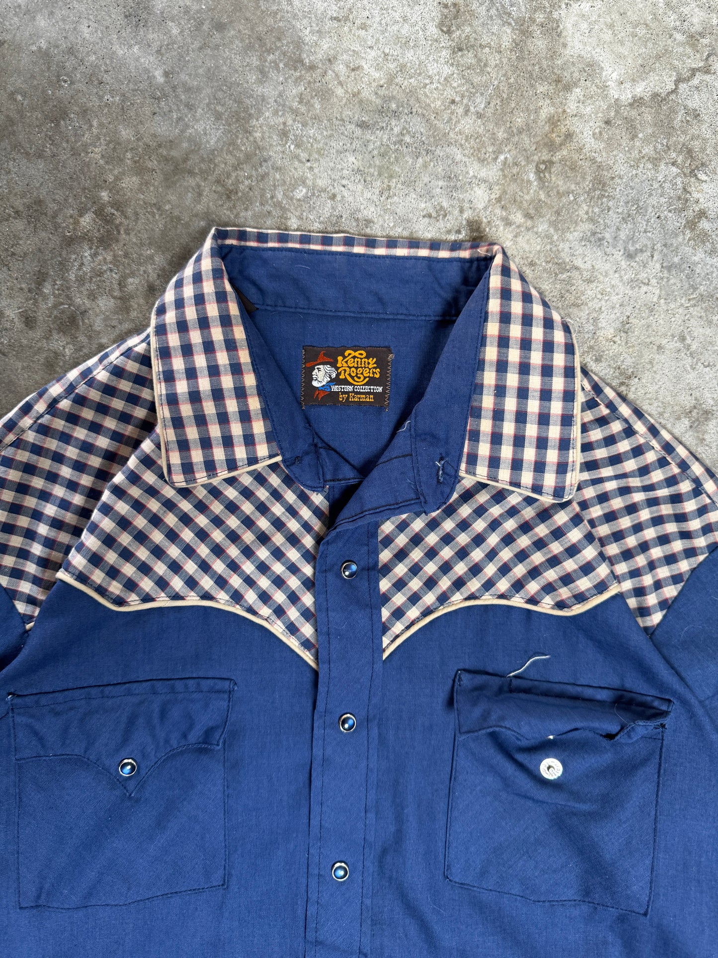 (XL) Vintage Kenny Rodgers Western Button-Up