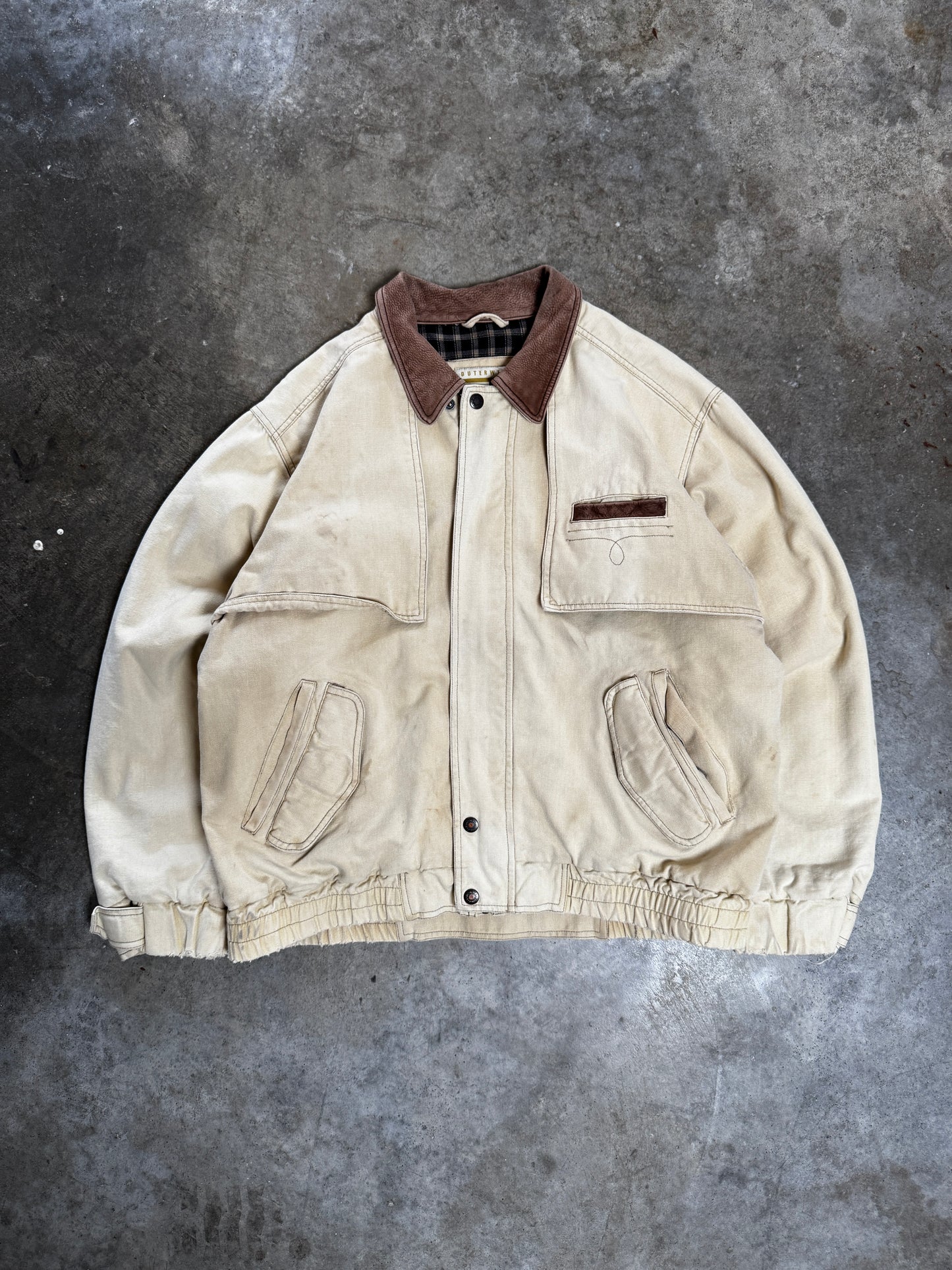(L) Vintage Wrangler Canvas Outerwear Jacket