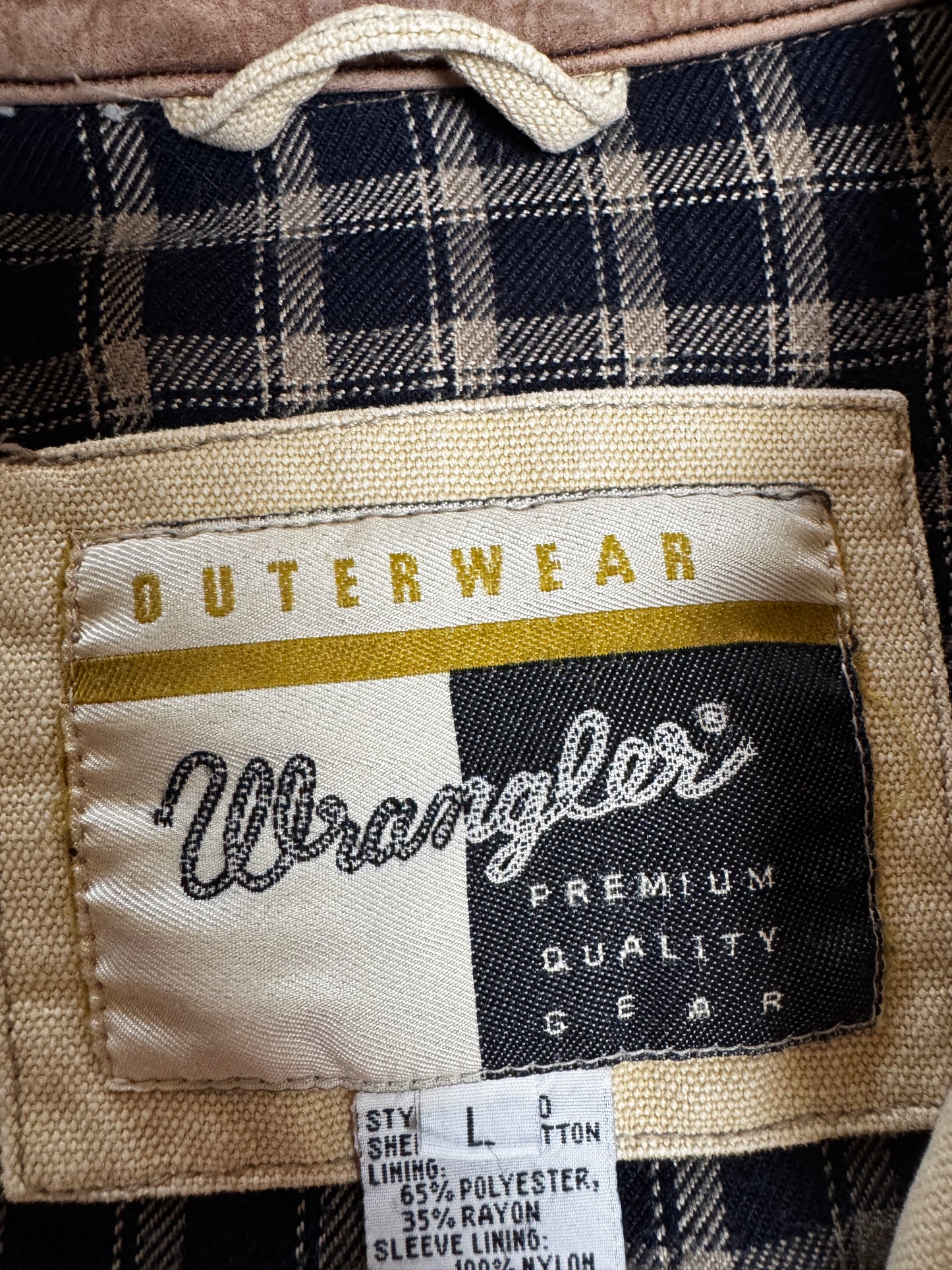 (L) Vintage Wrangler Canvas Outerwear Jacket