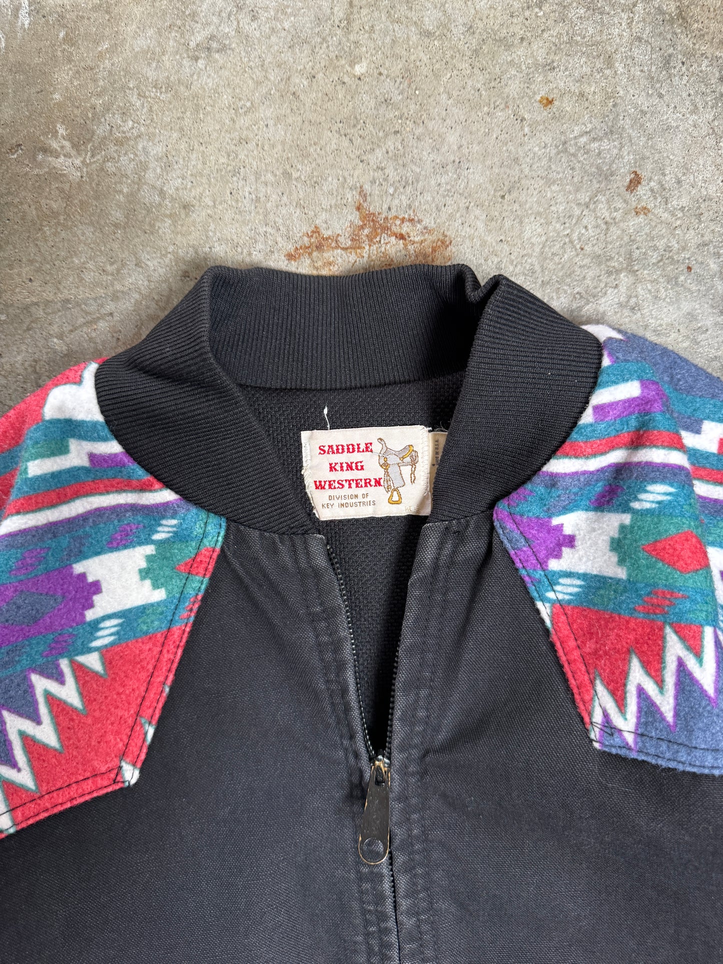 (XL) Vintage Saddle King Aztec Jacket