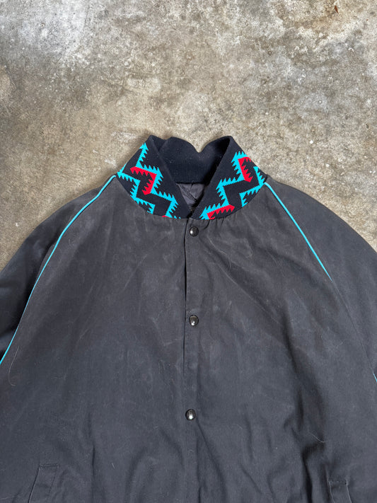 (XL) Vintage Aztec Button-Up Jacket