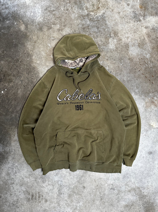 (XL) 00s Faded Cabela's Hoodie