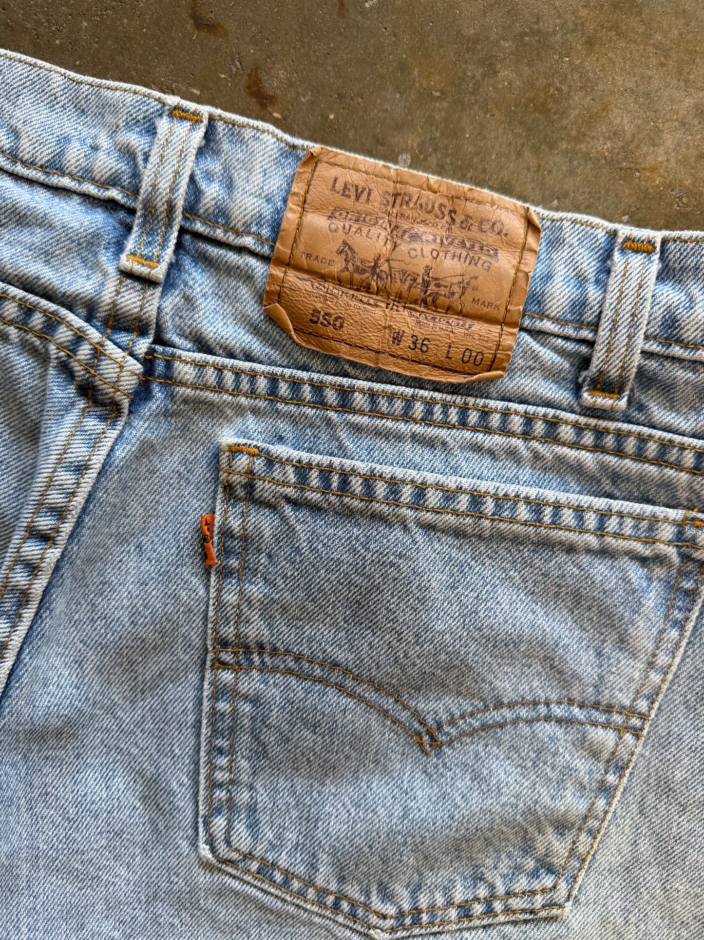(36) Vintage Levi Orange Tab Denim Jorts