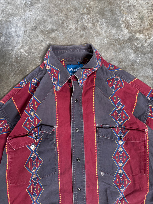 (XL) Vintage Wrangler Western Button-Up