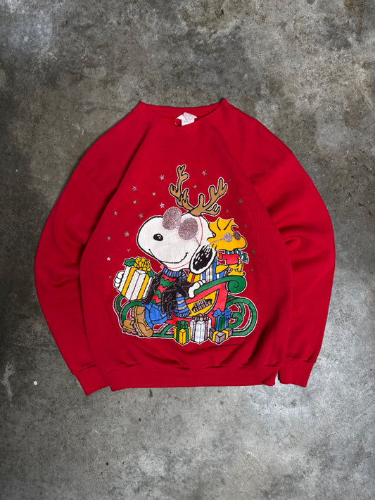 (L) Vintage Snoopy Christmas Sweatshirt