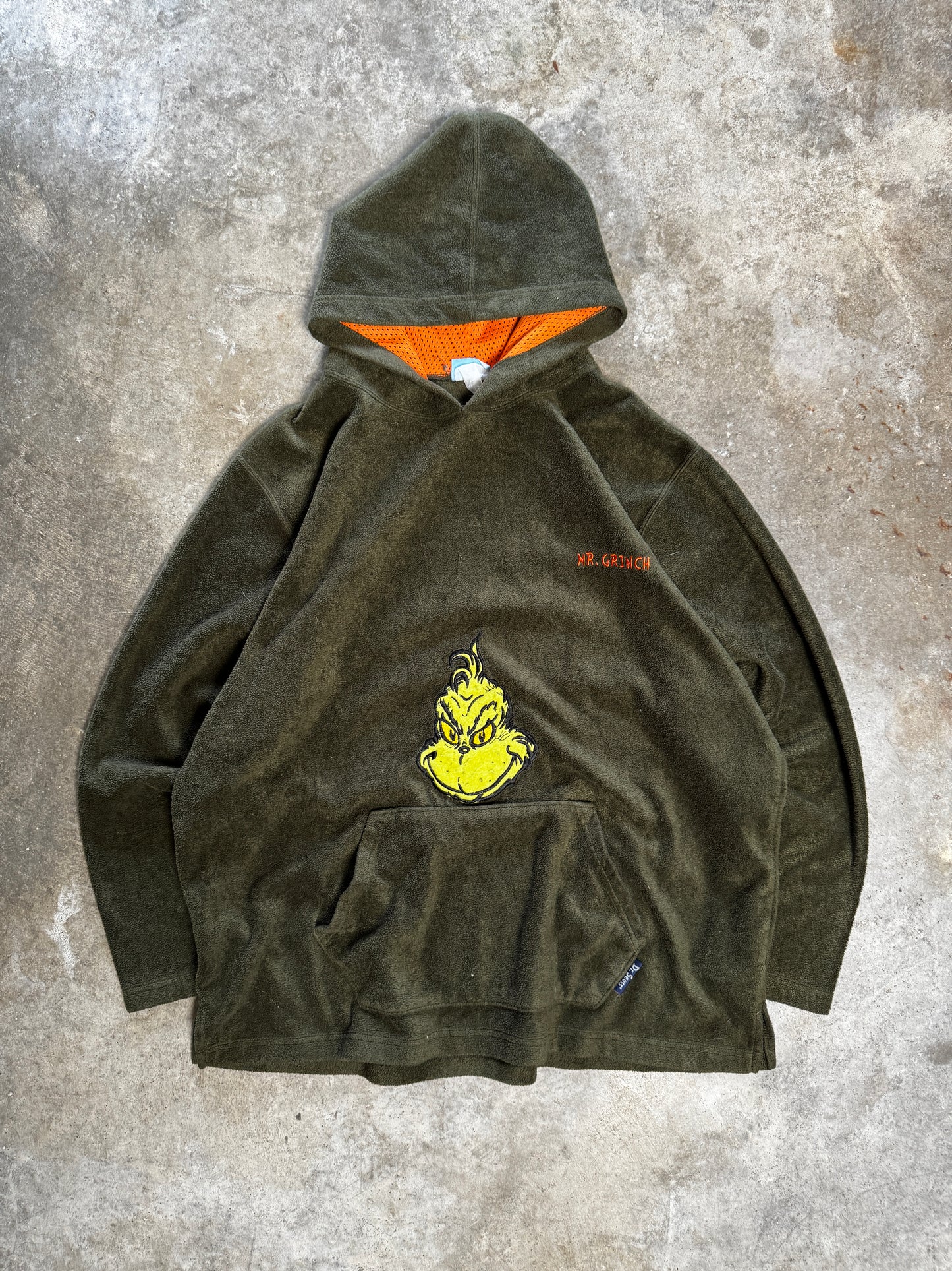 (XL) Vintage 'The Grinch' Fleece Hoodie