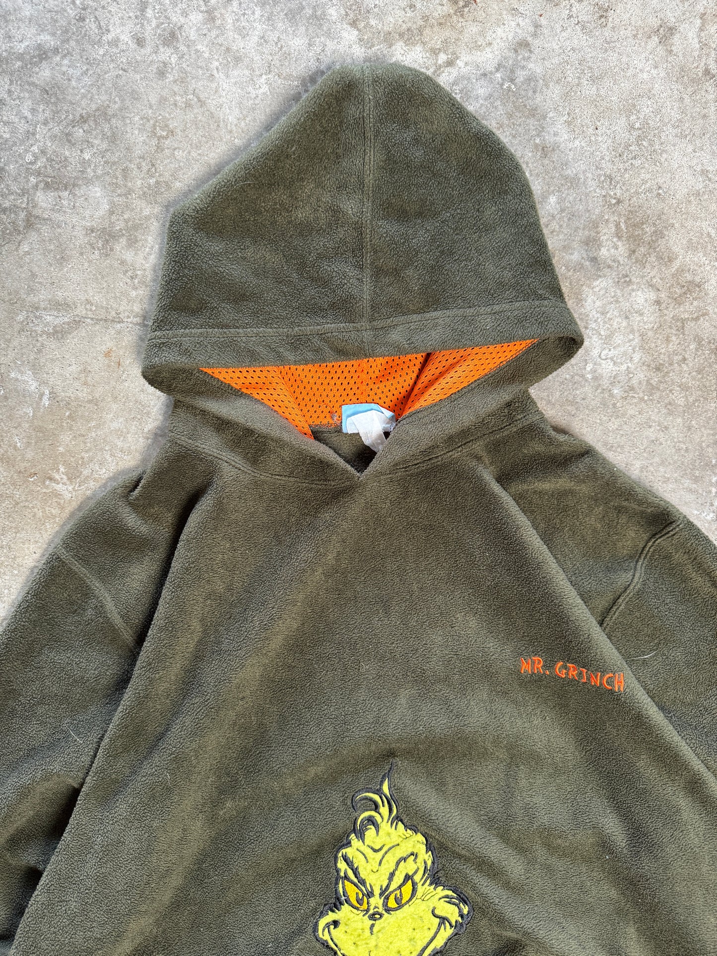 (XL) Vintage 'The Grinch' Fleece Hoodie