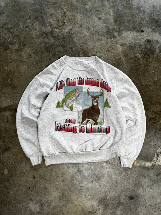 (L) Vintage Hunting Season Sweatshirt