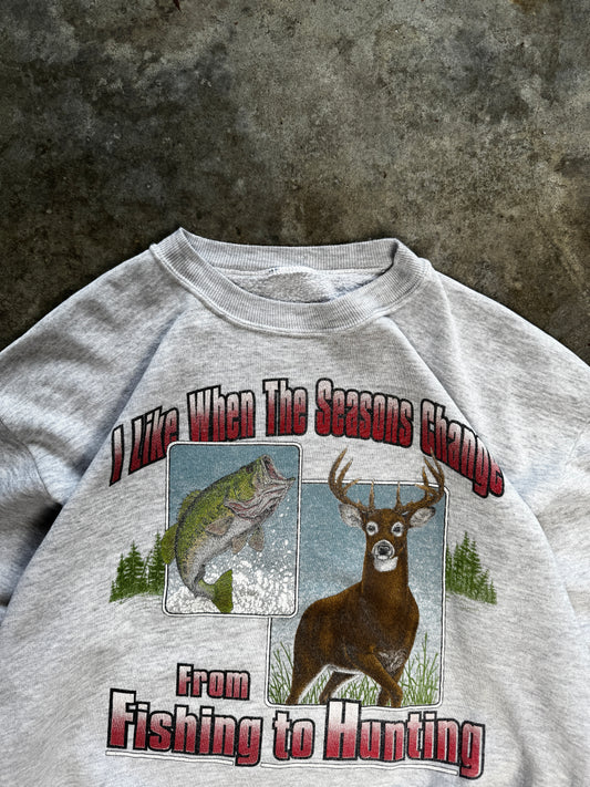 (L) Vintage Hunting Season Sweatshirt