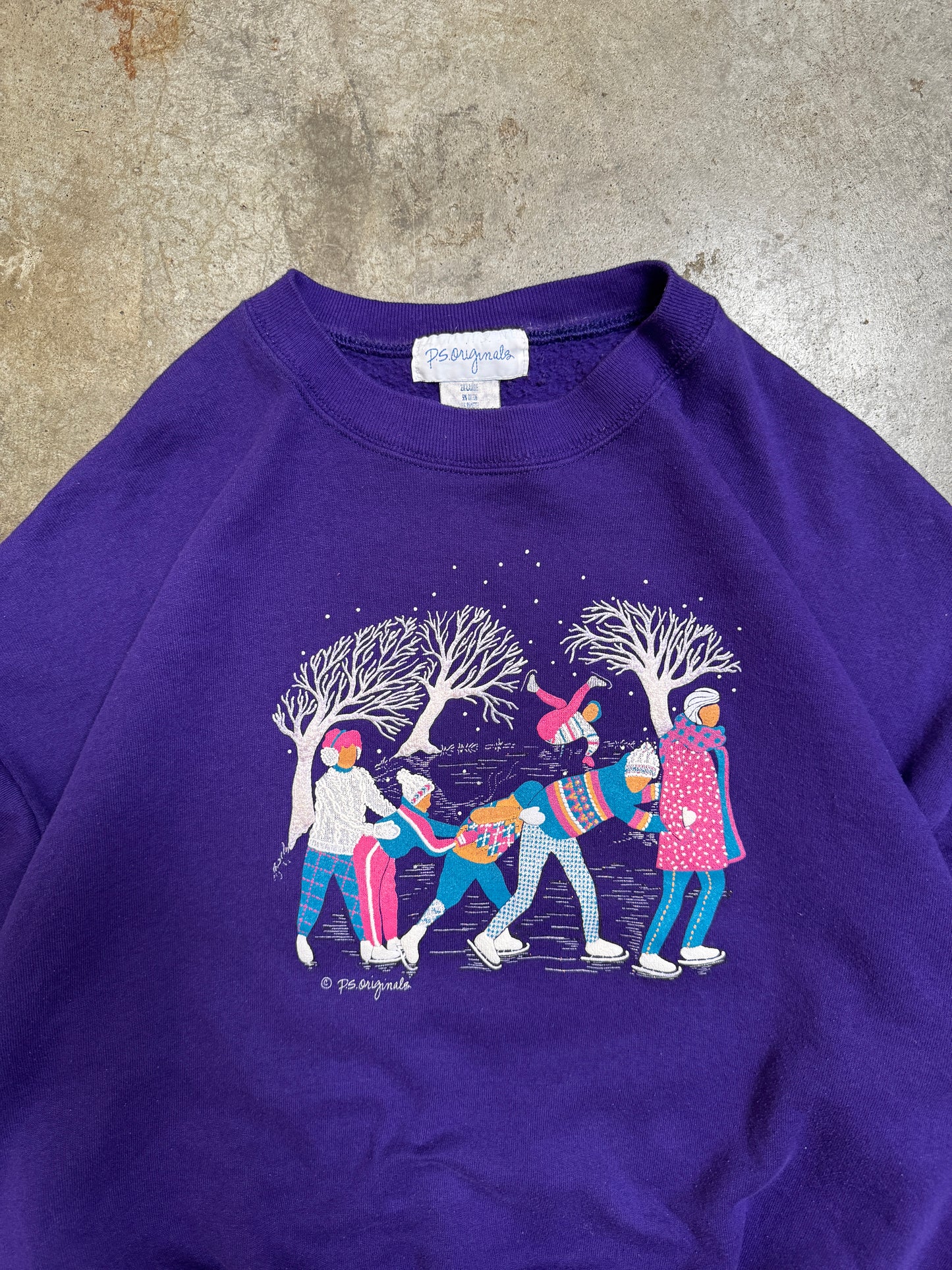 (XX) Vintage Ice Skating Sweatshirt