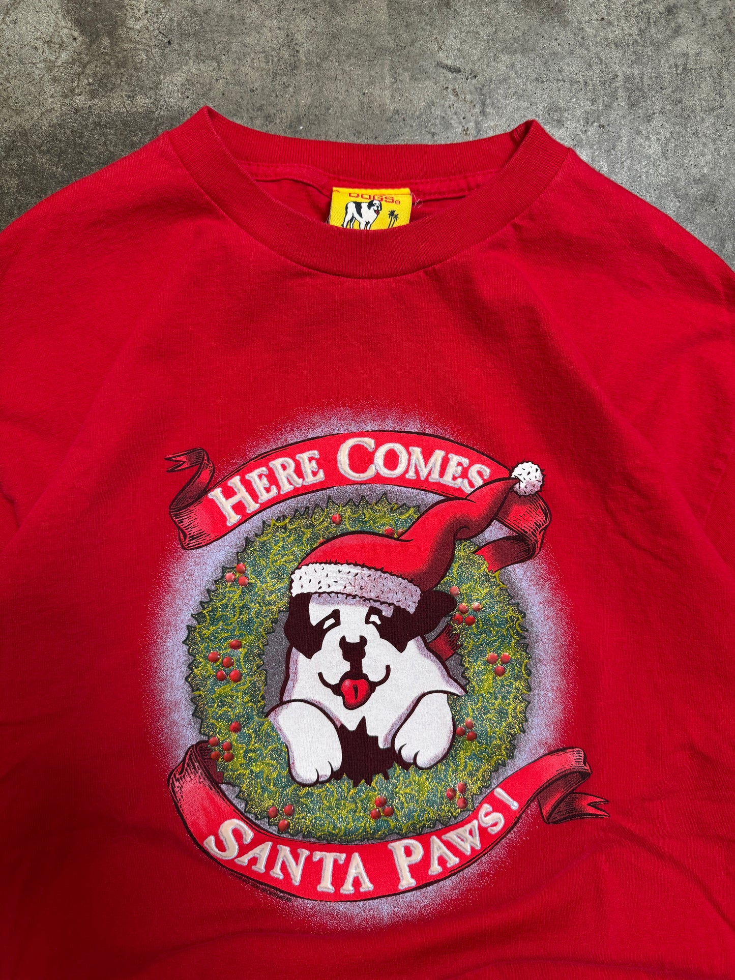 (L) 1998 Vintage Big Dogs Christmas Tee