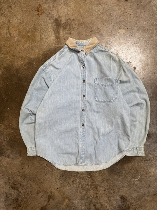 (L) Vintage Woolrich Denim Button-Up