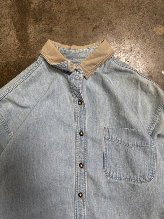 (L) Vintage Woolrich Denim Button-Up