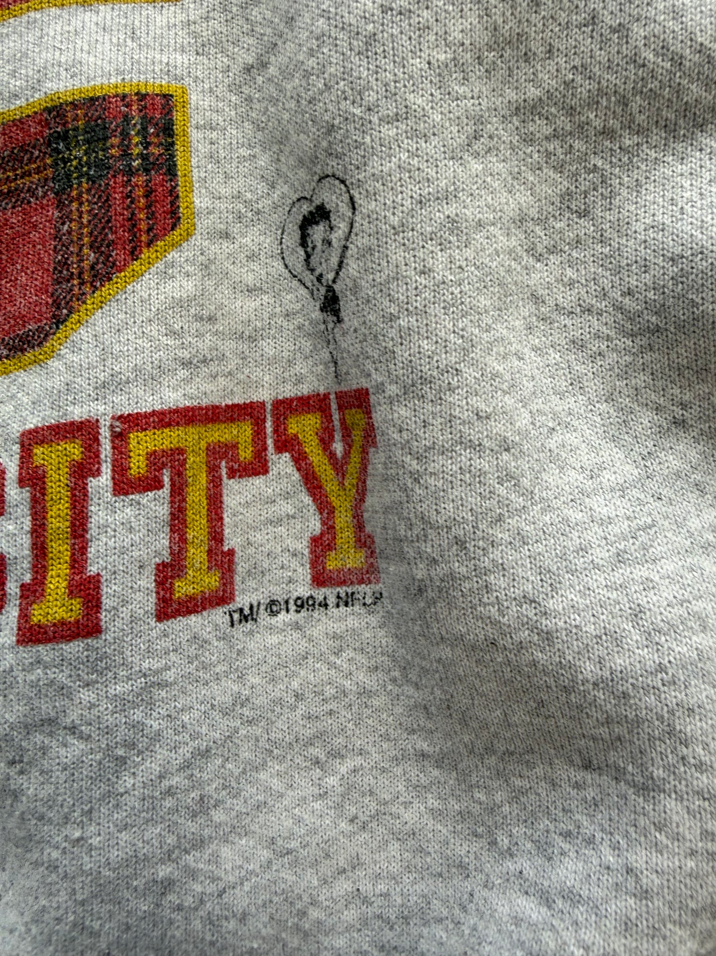 (L) Vintage 90s Betty Boop Chiefs Sweatshirt
