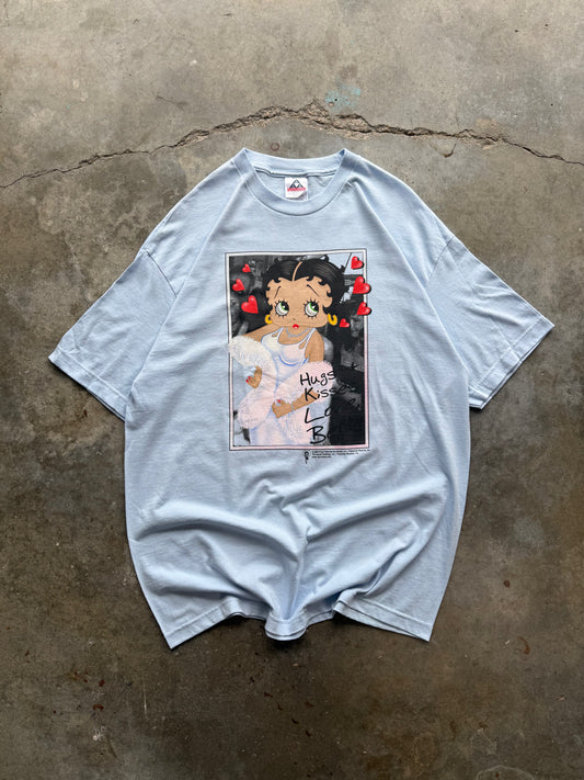 (XL) 2003 Vintage Betty Boop ' Xs & Os' Tee