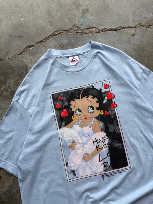 (XL) 2003 Vintage Betty Boop ' Xs & Os' Tee