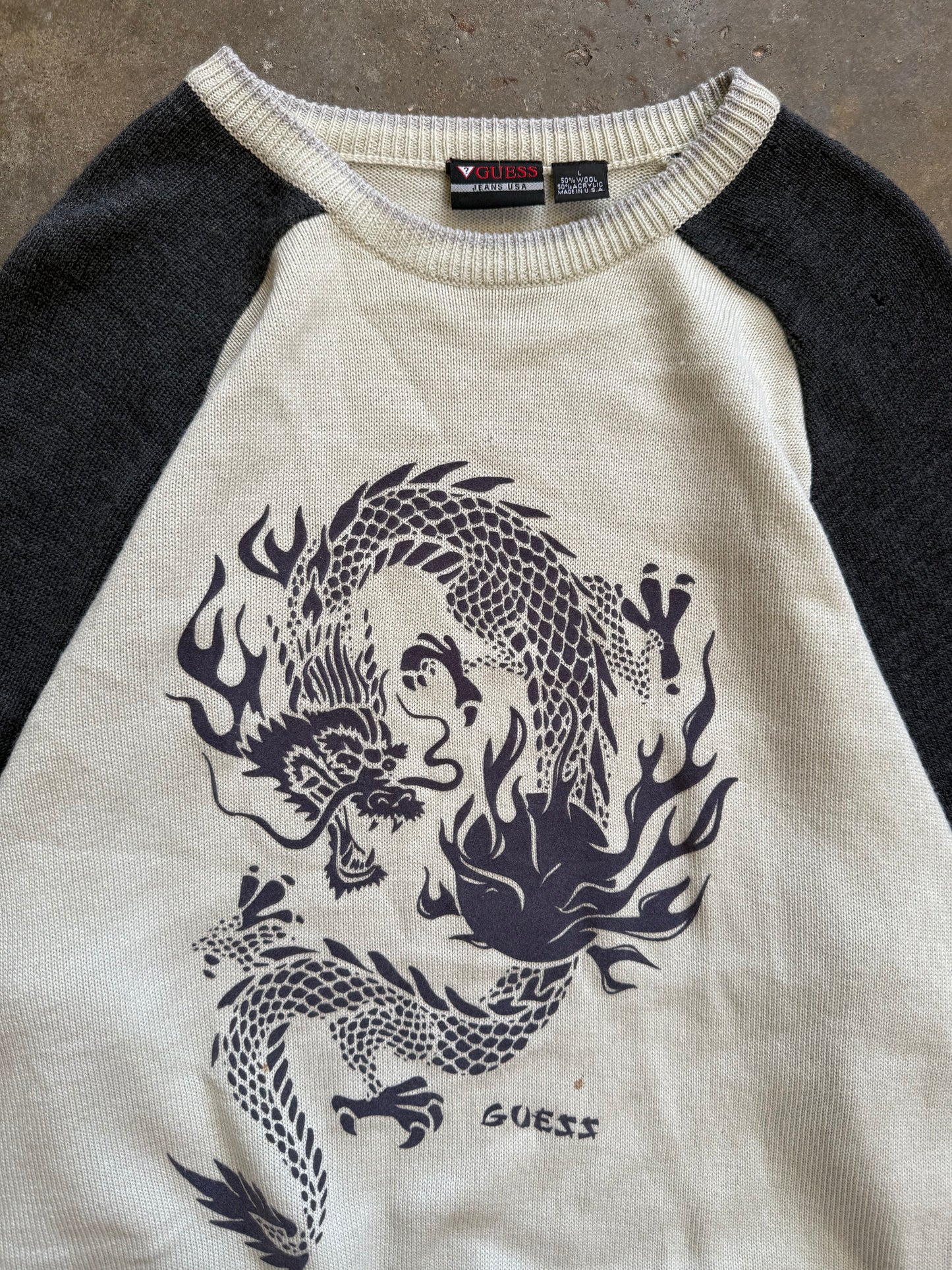 (L) Vintage Guess Sweater