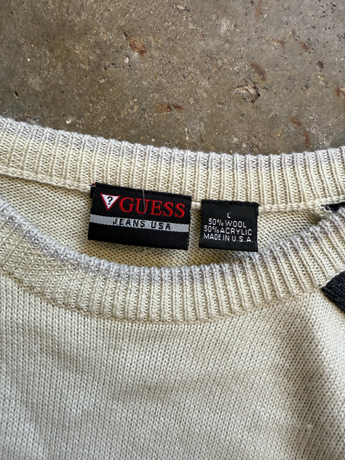 (L) Vintage Guess Sweater