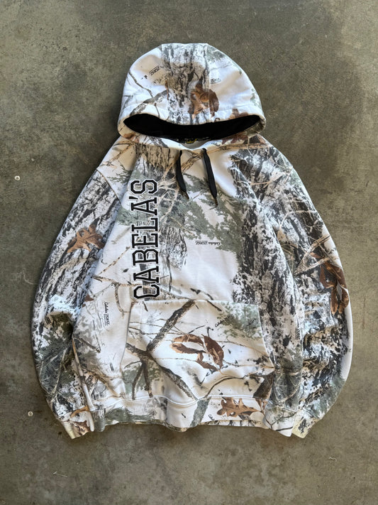 (M) 00s Cabelas Camo Hoodie