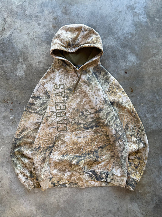(M) 00s Cabelas Camo Hoodie