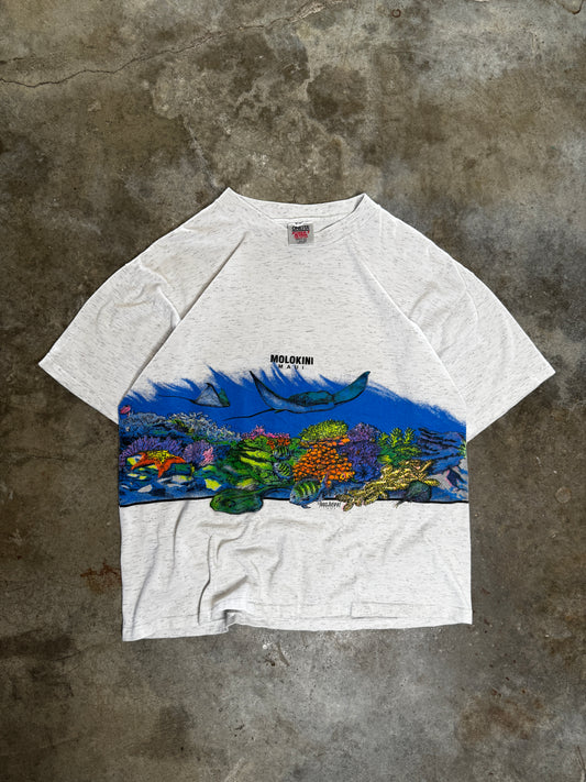 (L) Vintage Maui Ocean AOP Tee