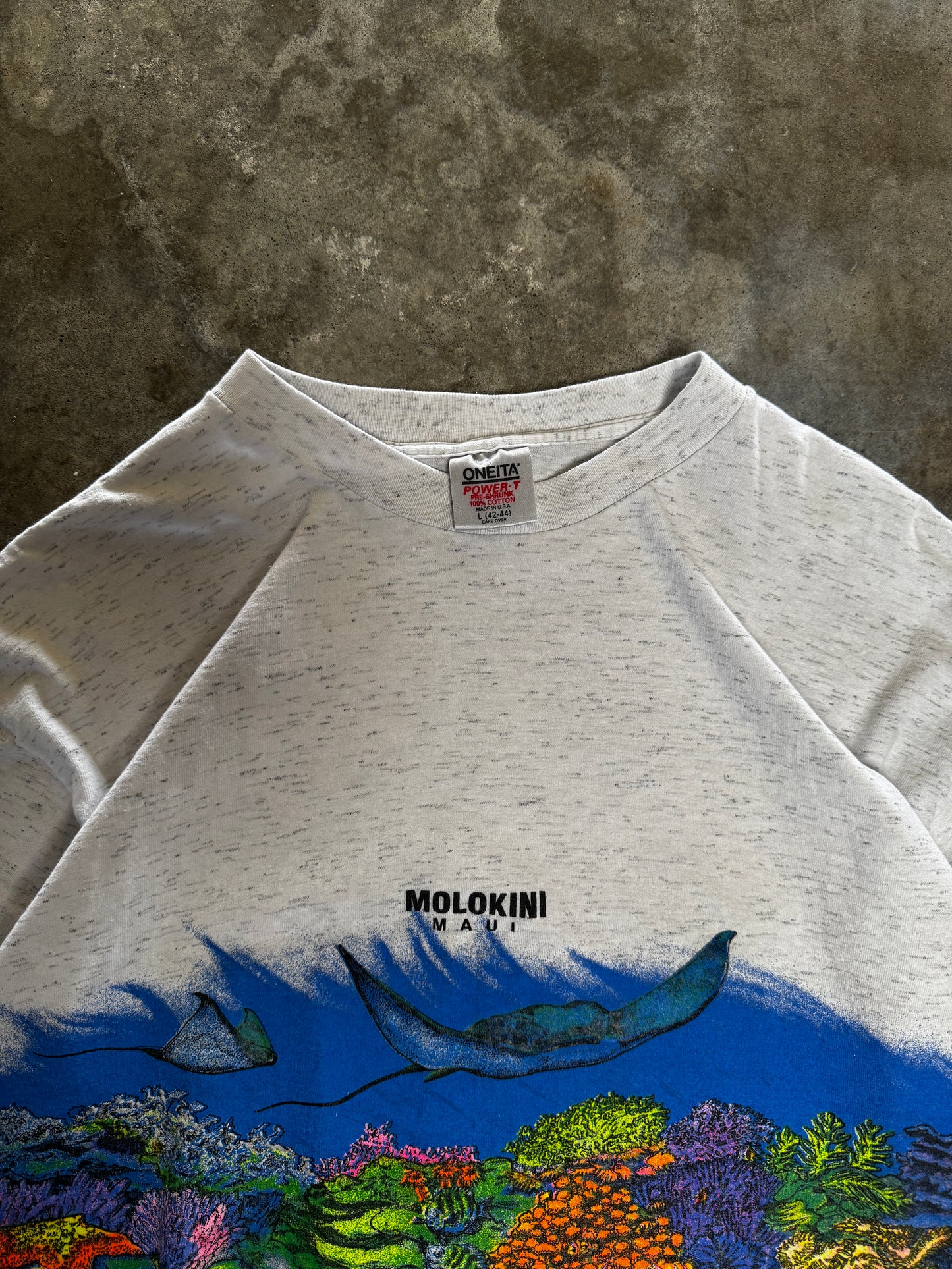 (L) Vintage Maui Ocean AOP Tee