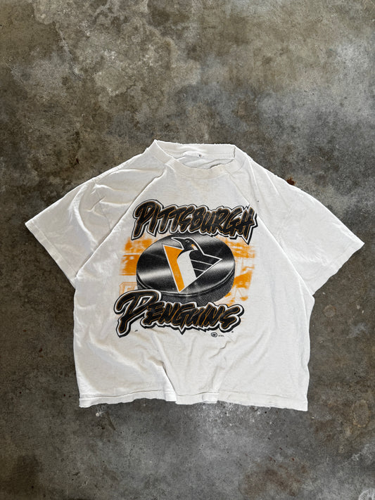 (S) Vintage Pittsburg Penguins Hockey Tee