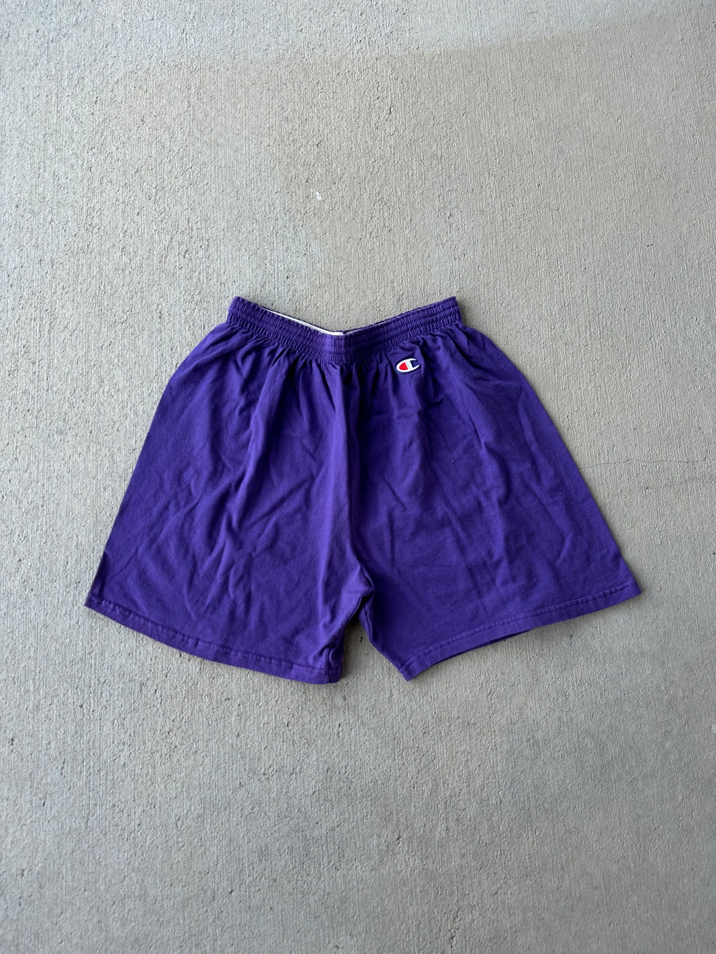 (XL) Vintage Purple Champion Cotton Shorts