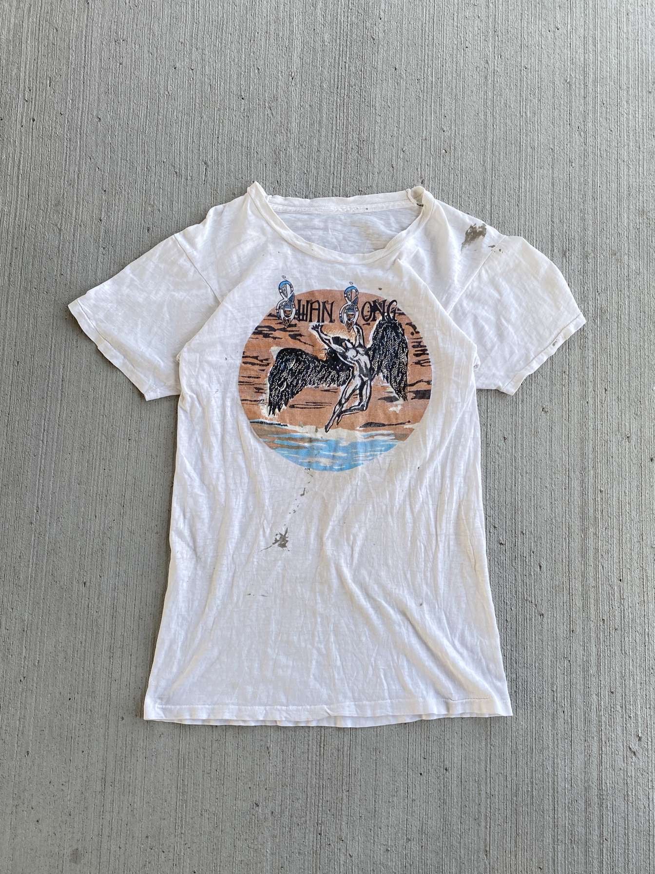 (M) Vintage 80s Led Zeppelin Swan Song Tour Tee