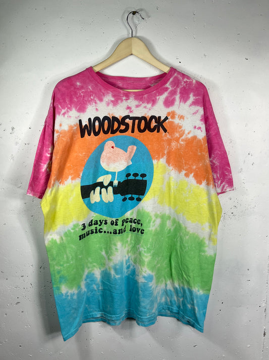 (XXL) Woodstock Liquid Blue Tie-Dye Tee
