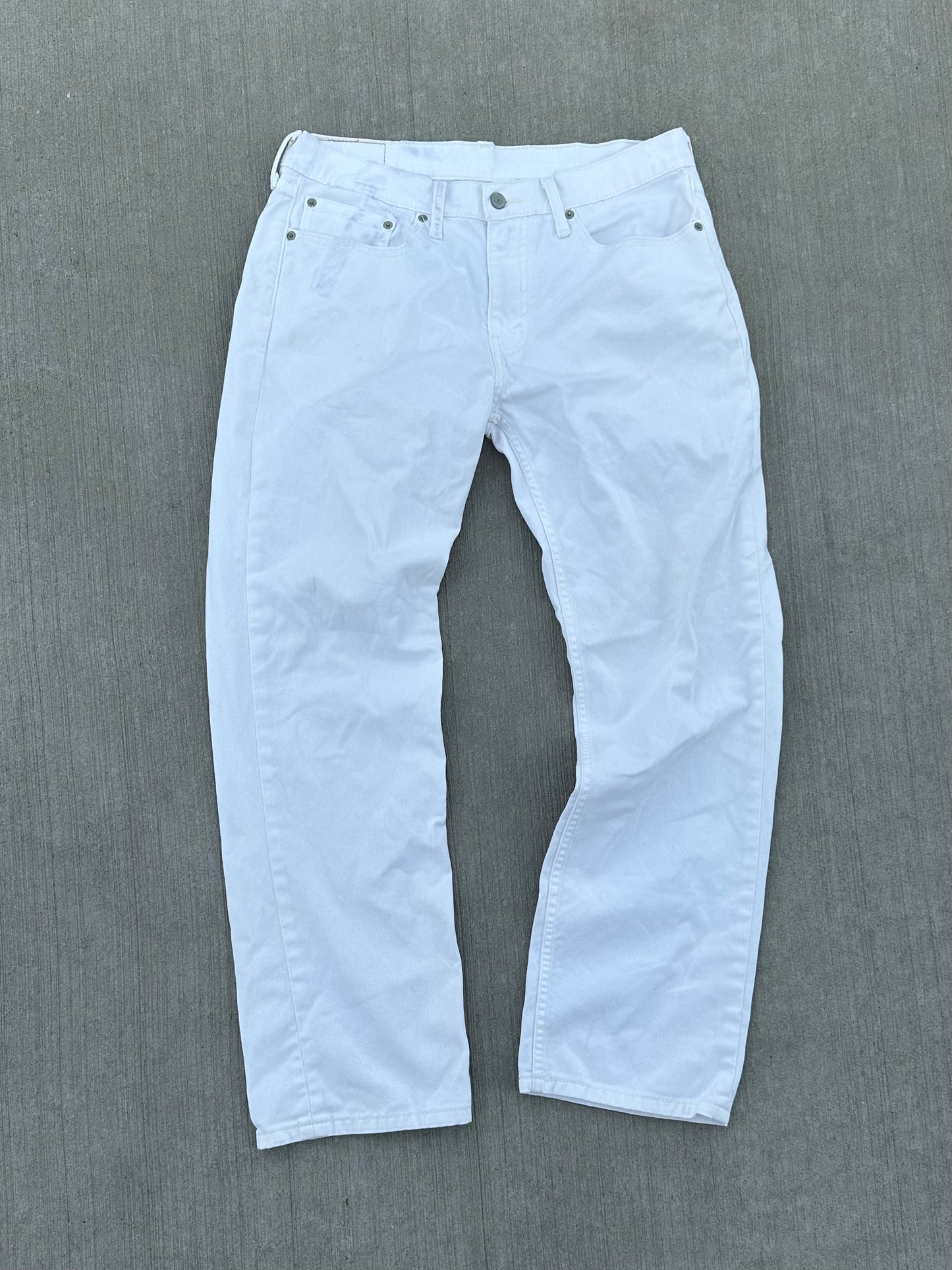 (36 X 30) White Levis 514 Jeans