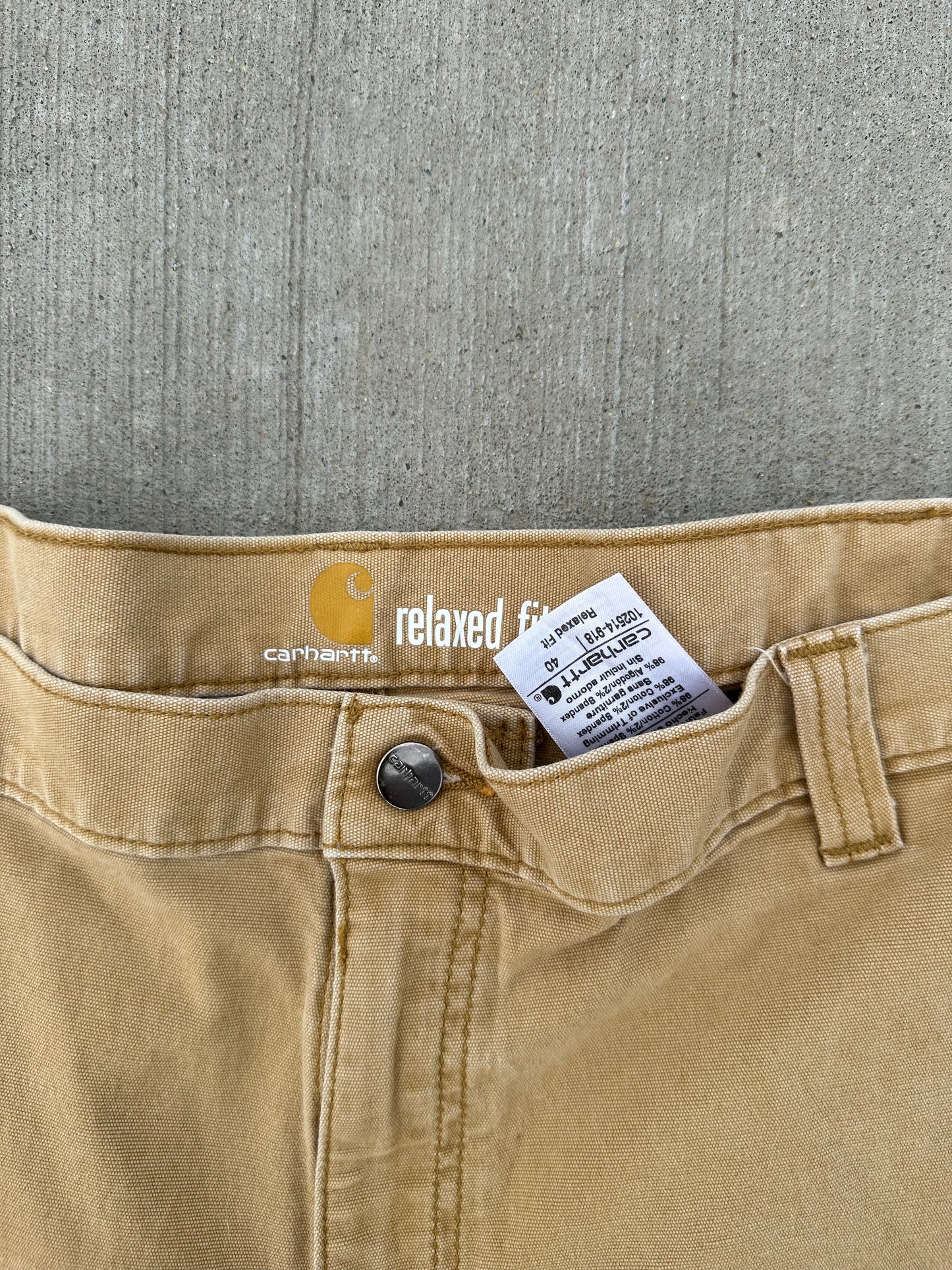 (40) Brown Carhartt Relaxed Fit Shorts