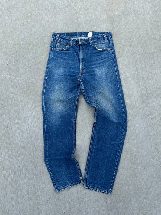 (36 X 34) 1995 Levis 505 Orange Tab Dark Wash Jeans