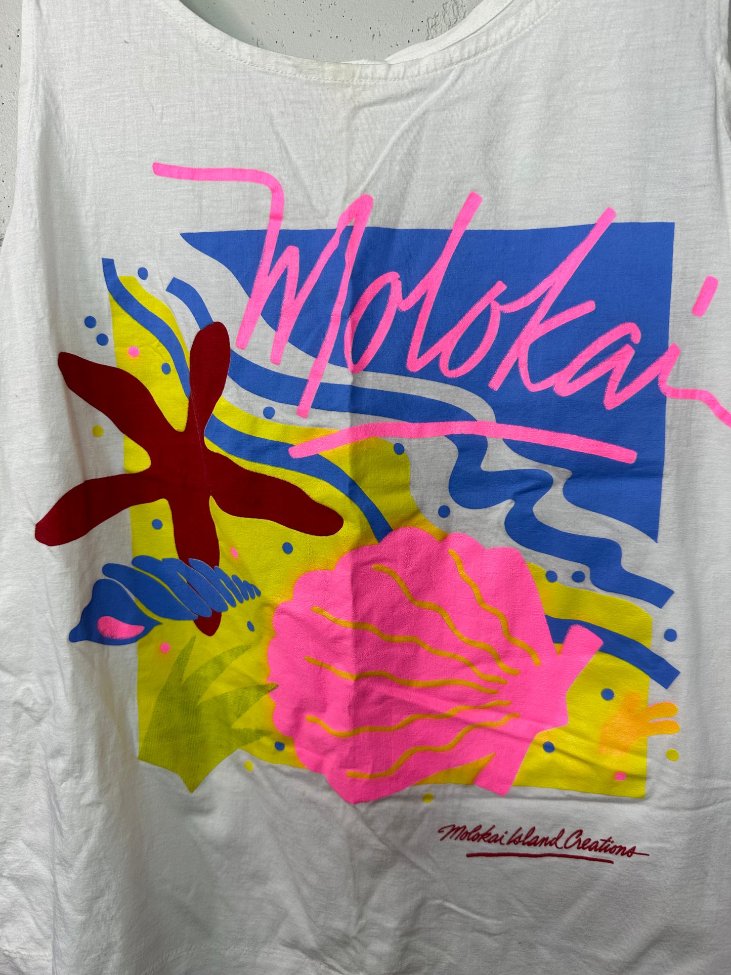 (M/L) 80s Molokai Hawaii Tank-Top